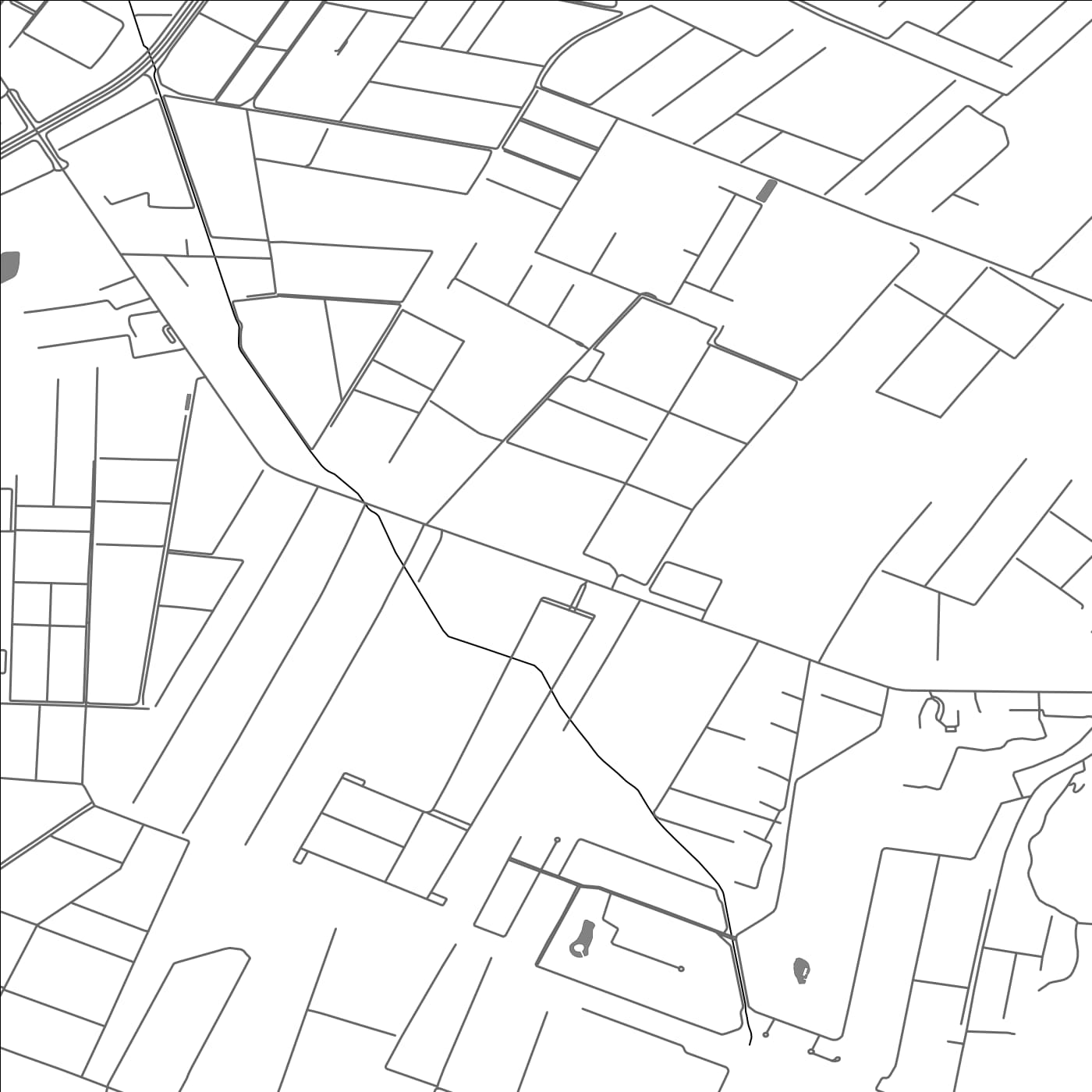 ROAD MAP OF TALAGANTE, CHILE BY MAPBAKES