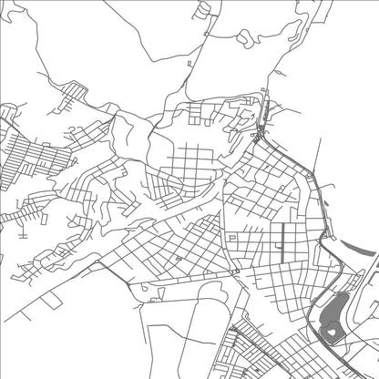 ROAD MAP OF TALCAHUANO, CHILE BY MAPBAKES