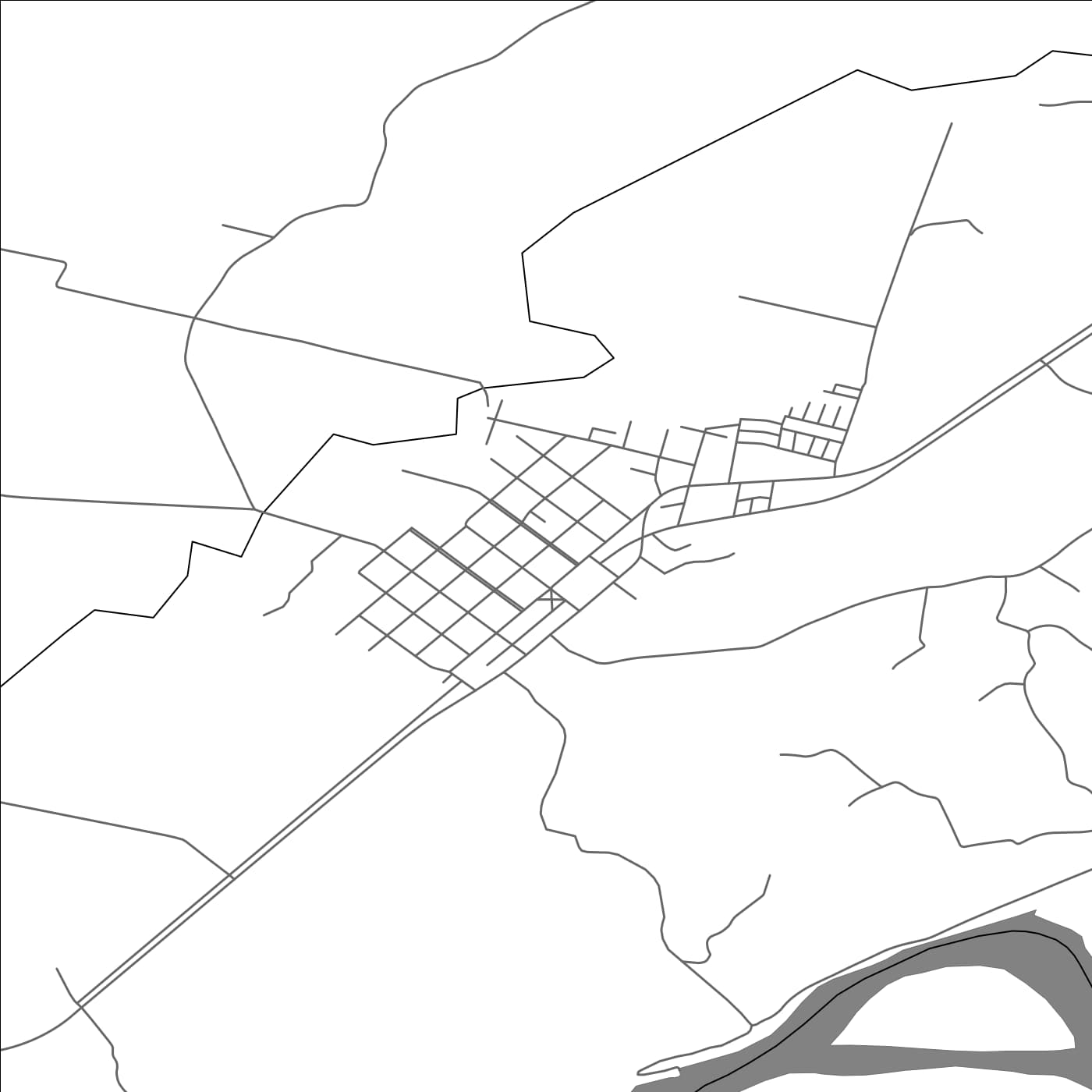 ROAD MAP OF TEODORO SCHMIDT, CHILE BY MAPBAKES