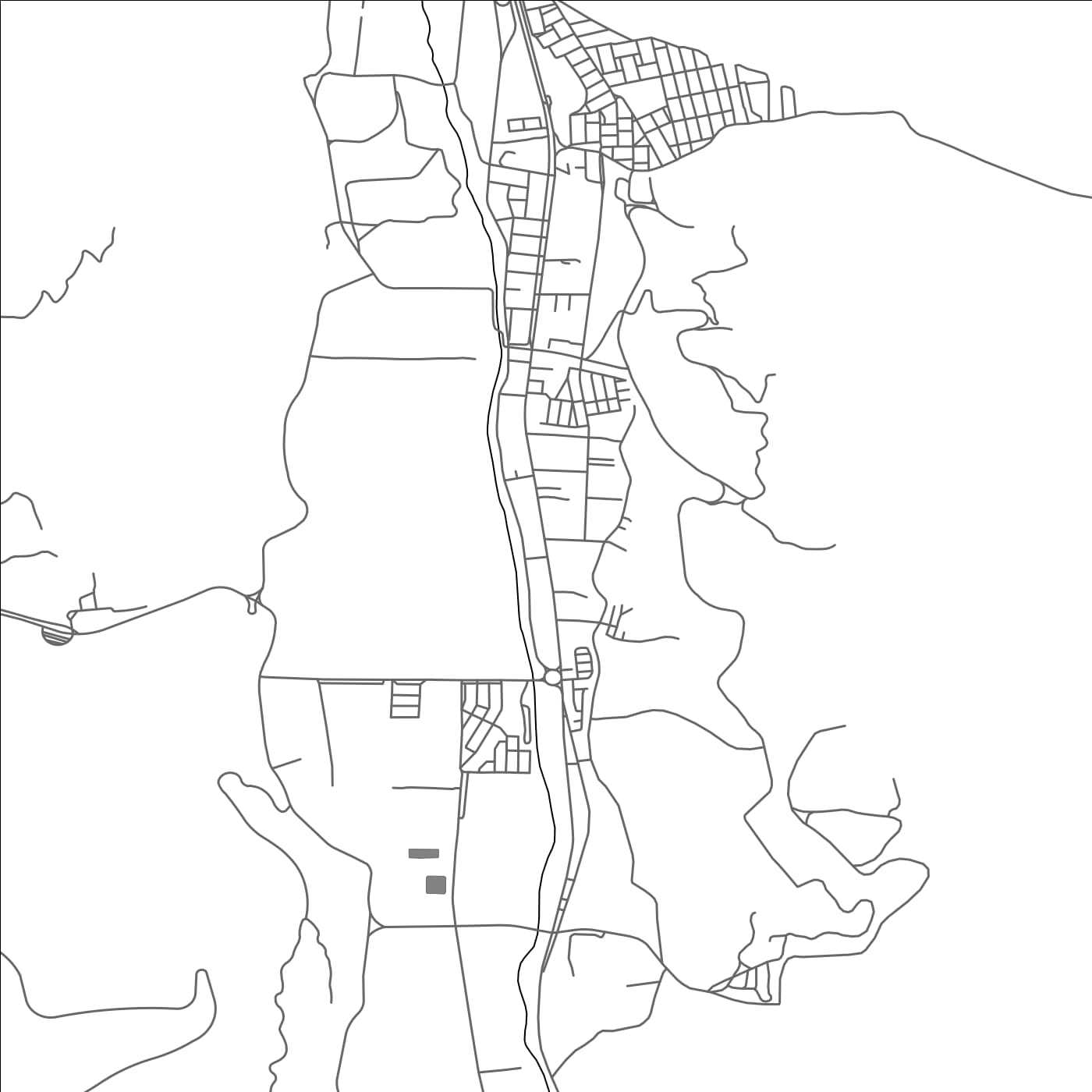 ROAD MAP OF TIERRA AMARILLA, CHILE BY MAPBAKES