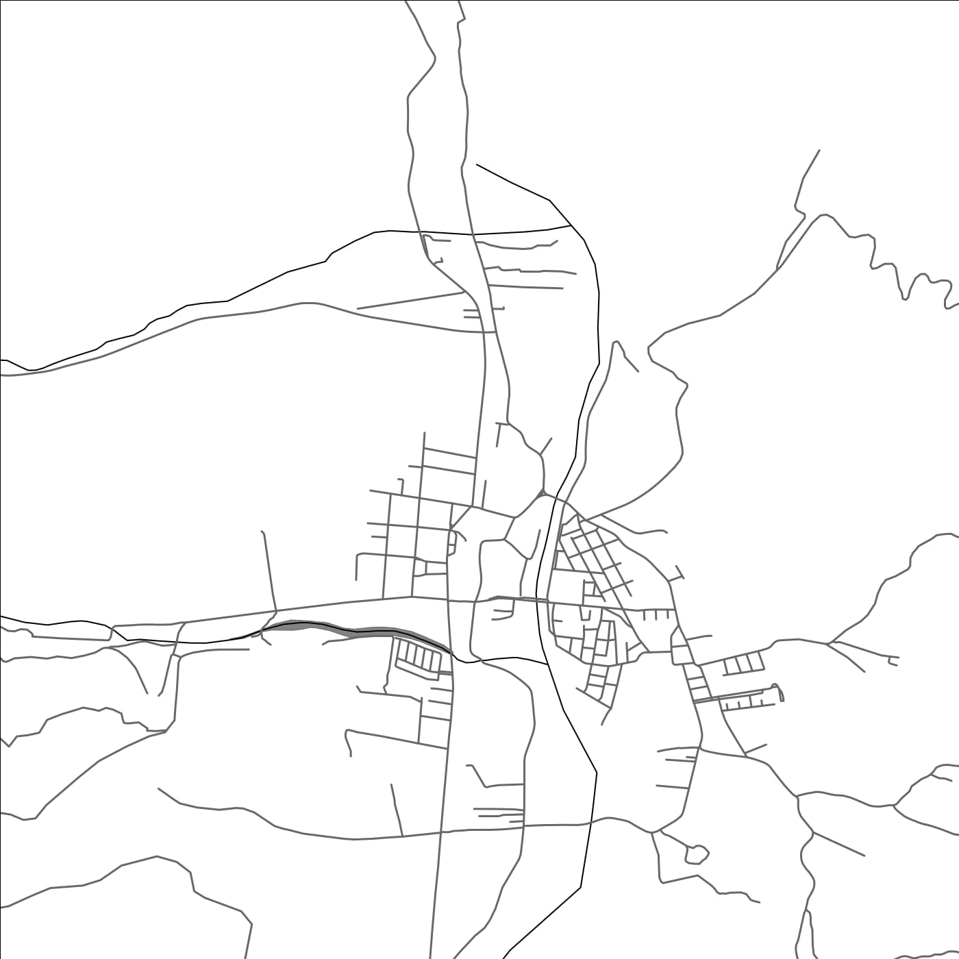 ROAD MAP OF TILTIL, CHILE BY MAPBAKES