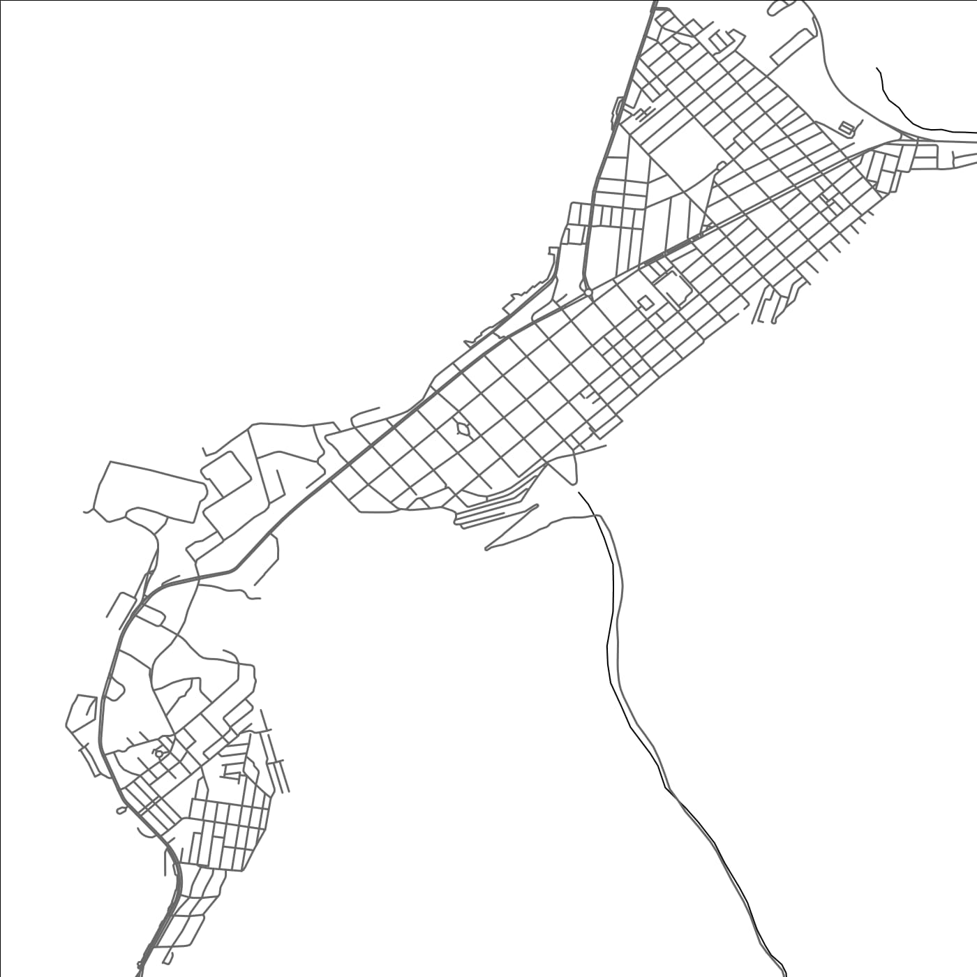 ROAD MAP OF TOCOPILLA, CHILE BY MAPBAKES