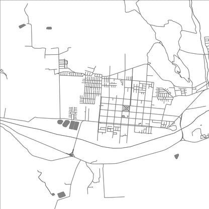 ROAD MAP OF VICUÑA, CHILE BY MAPBAKES