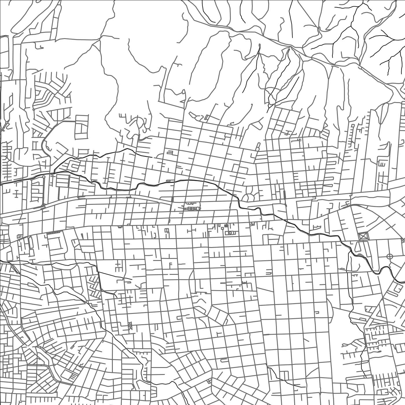 ROAD MAP OF VILLA ALEMANA, CHILE BY MAPBAKES