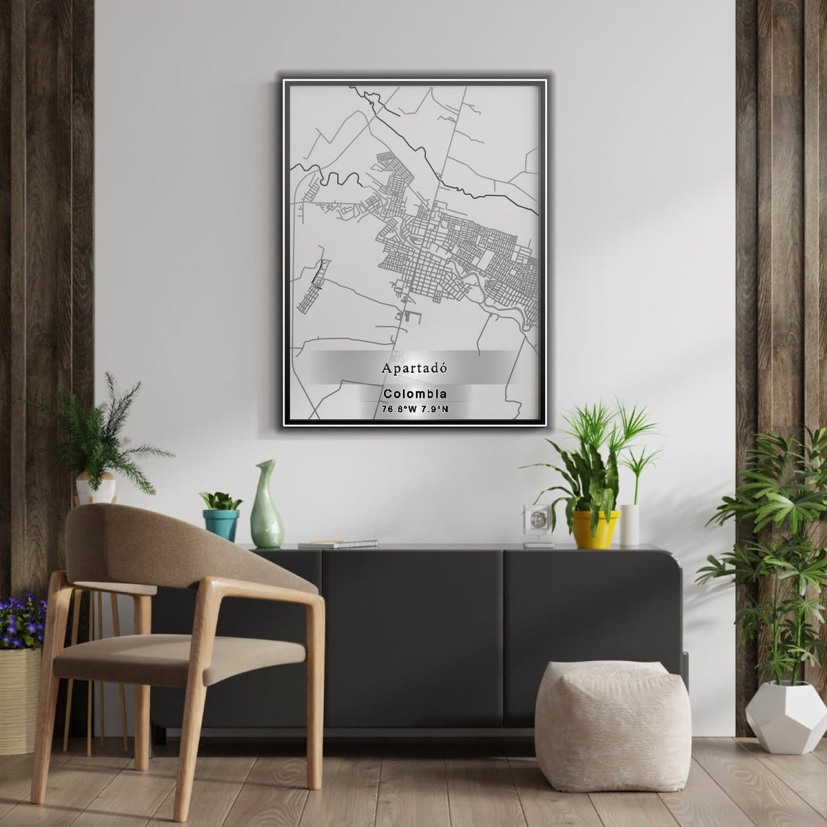 ROAD MAP OF APARTADO, COLOMBIA BY MAPBAKES