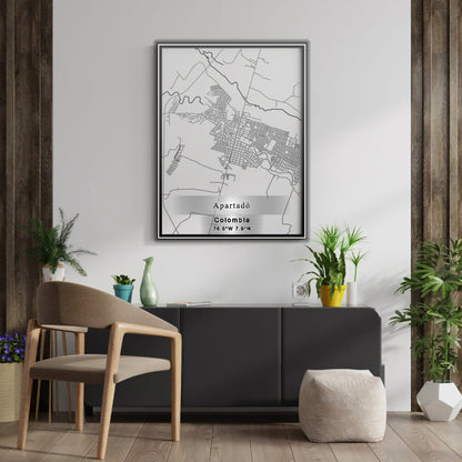 ROAD MAP OF APARTADO, COLOMBIA BY MAPBAKES