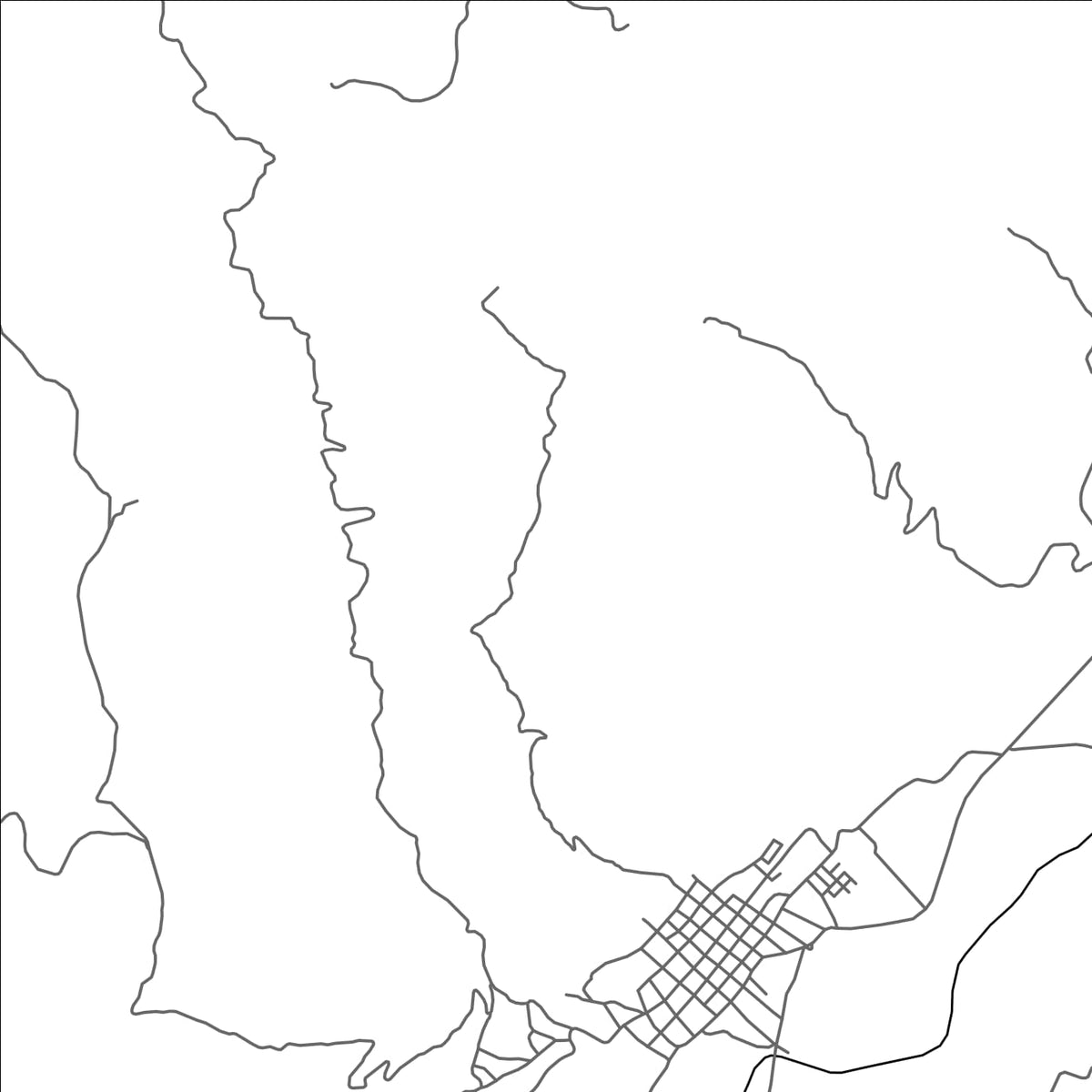 ROAD MAP OF ACEVEDO, COLOMBIA BY MAPBAKES