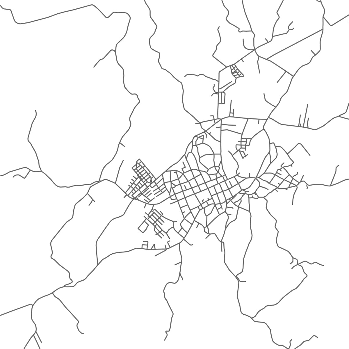 ROAD MAP OF AGUA DE DIOS, COLOMBIA BY MAPBAKES