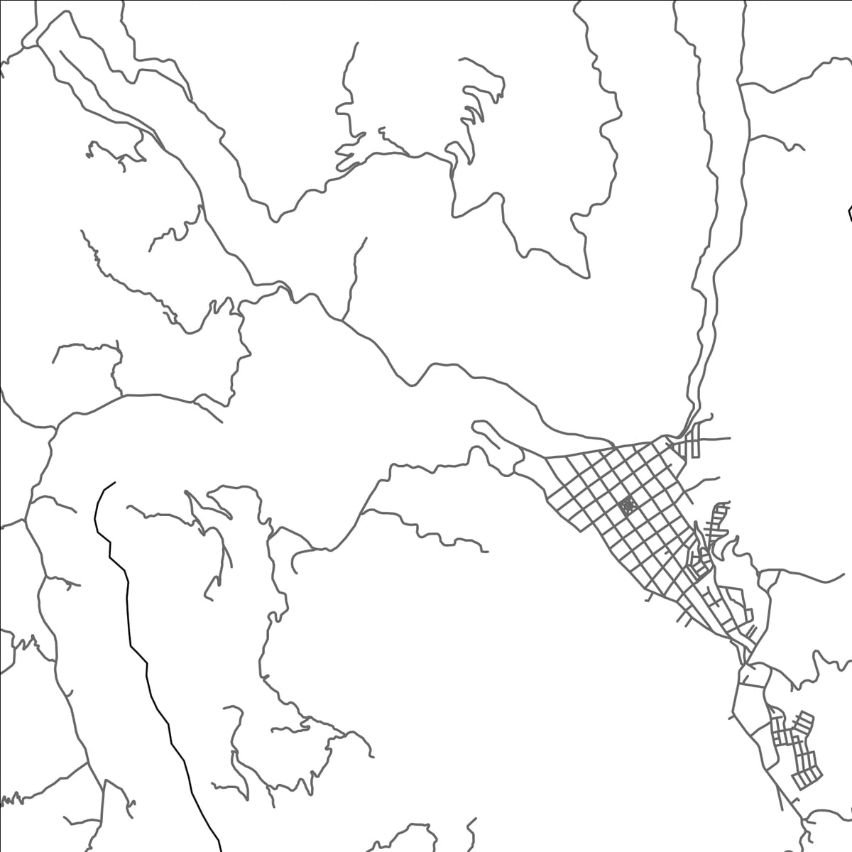 ROAD MAP OF AGUADAS, COLOMBIA BY MAPBAKES