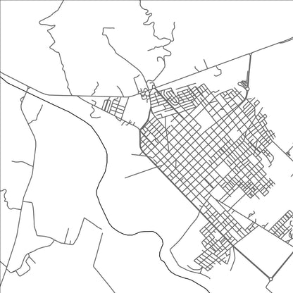 ROAD MAP OF AGUAZUL, COLOMBIA BY MAPBAKES