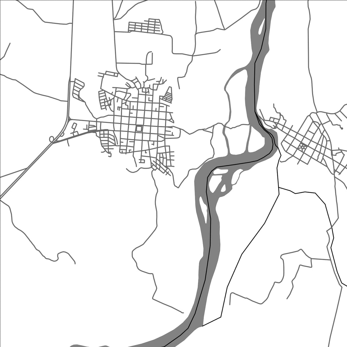 ROAD MAP OF AIPE, COLOMBIA BY MAPBAKES