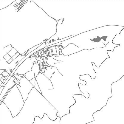 ROAD MAP OF ALBANIA, COLOMBIA BY MAPBAKES