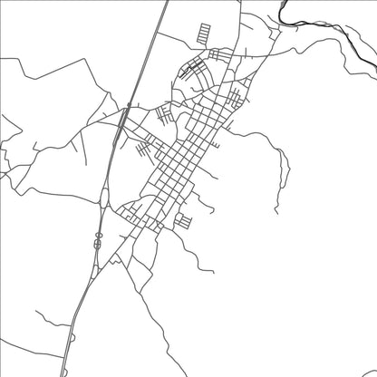ROAD MAP OF ANDALUCIA, COLOMBIA BY MAPBAKES