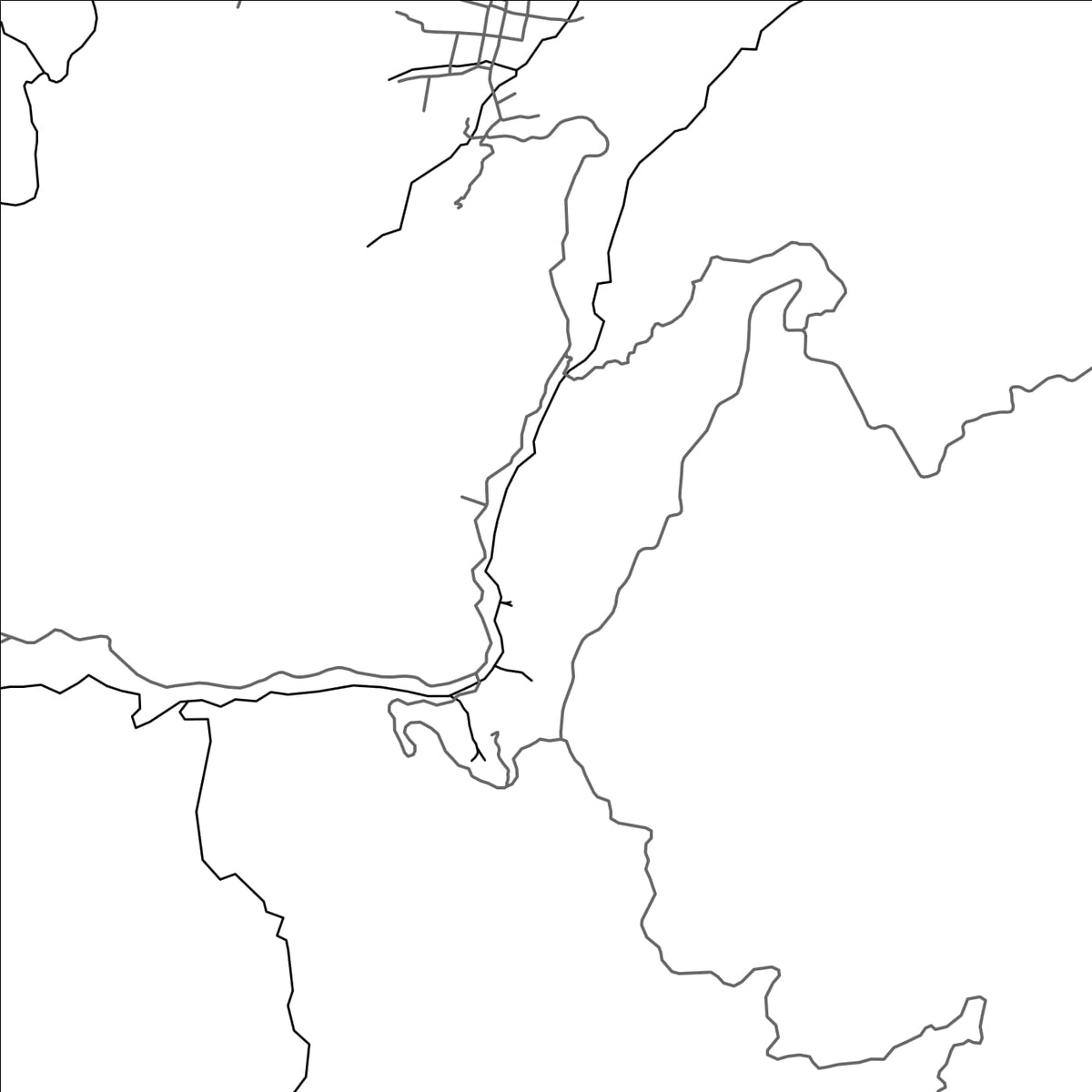 ROAD MAP OF ANGOSTURA, COLOMBIA BY MAPBAKES
