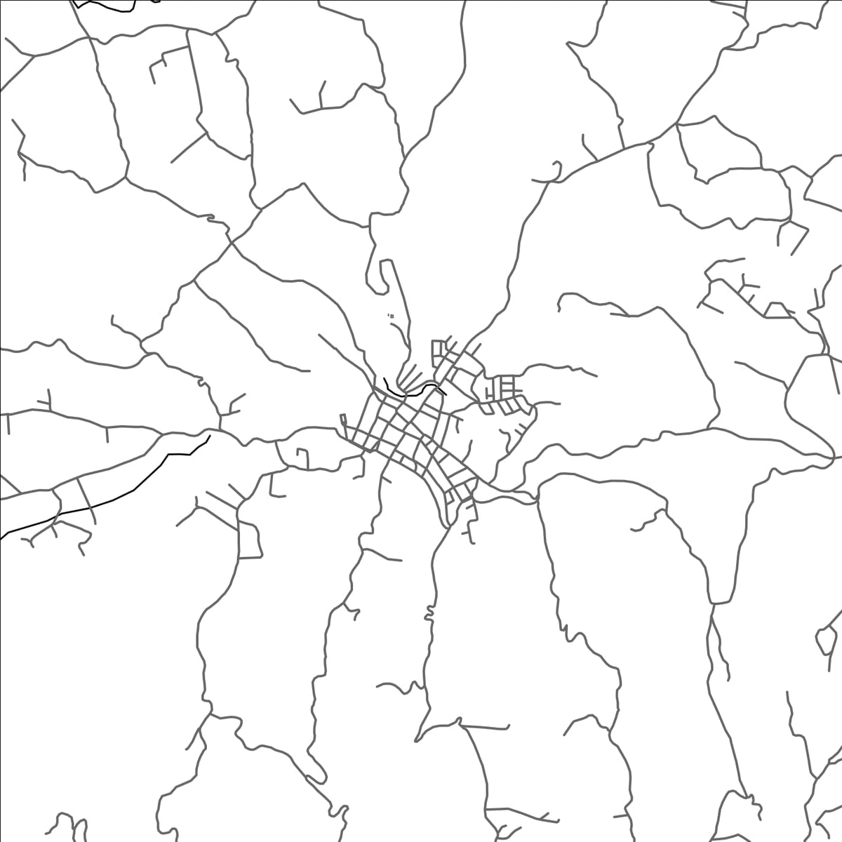 ROAD MAP OF ANOLAIMA, COLOMBIA BY MAPBAKES