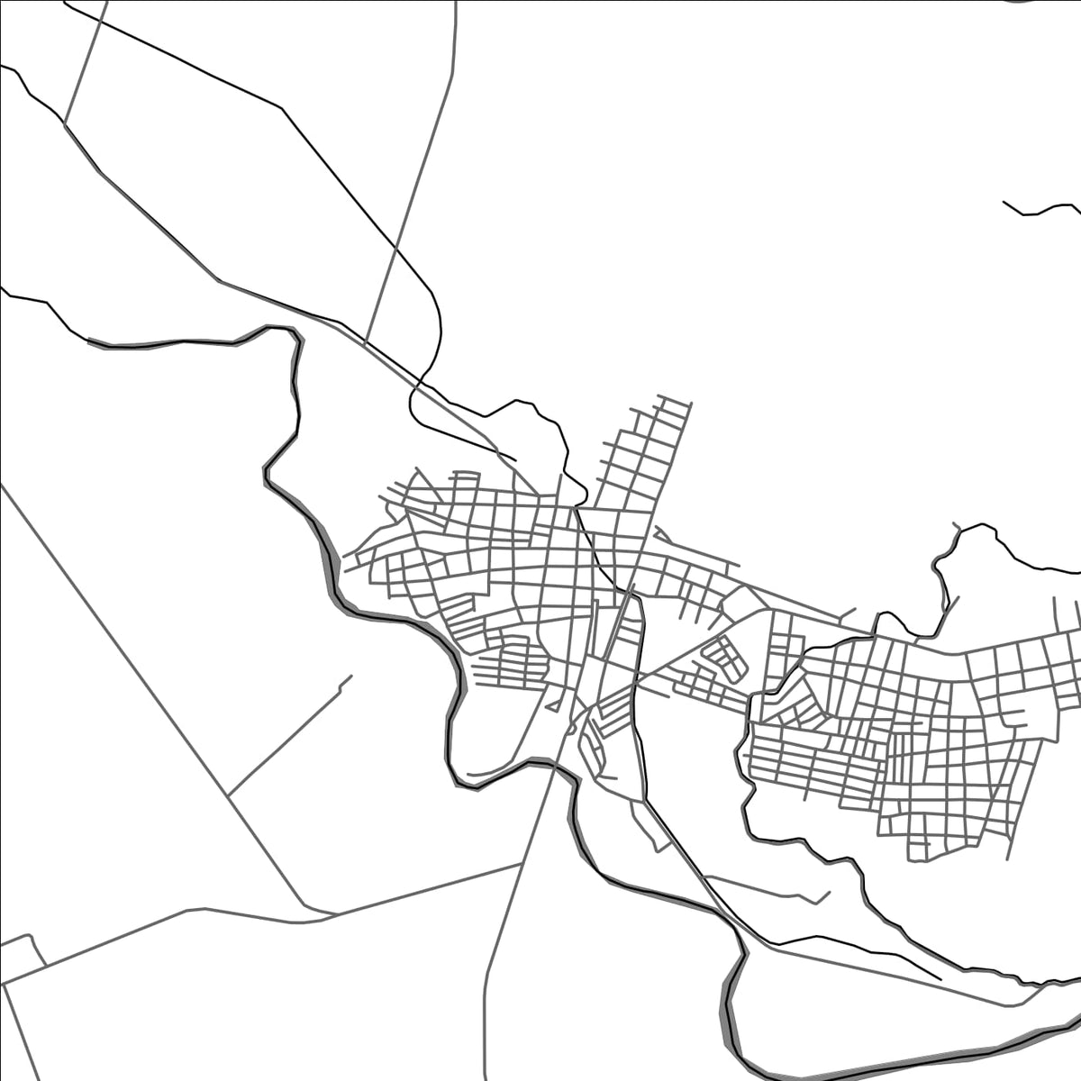 ROAD MAP OF ARACATACA, COLOMBIA BY MAPBAKES