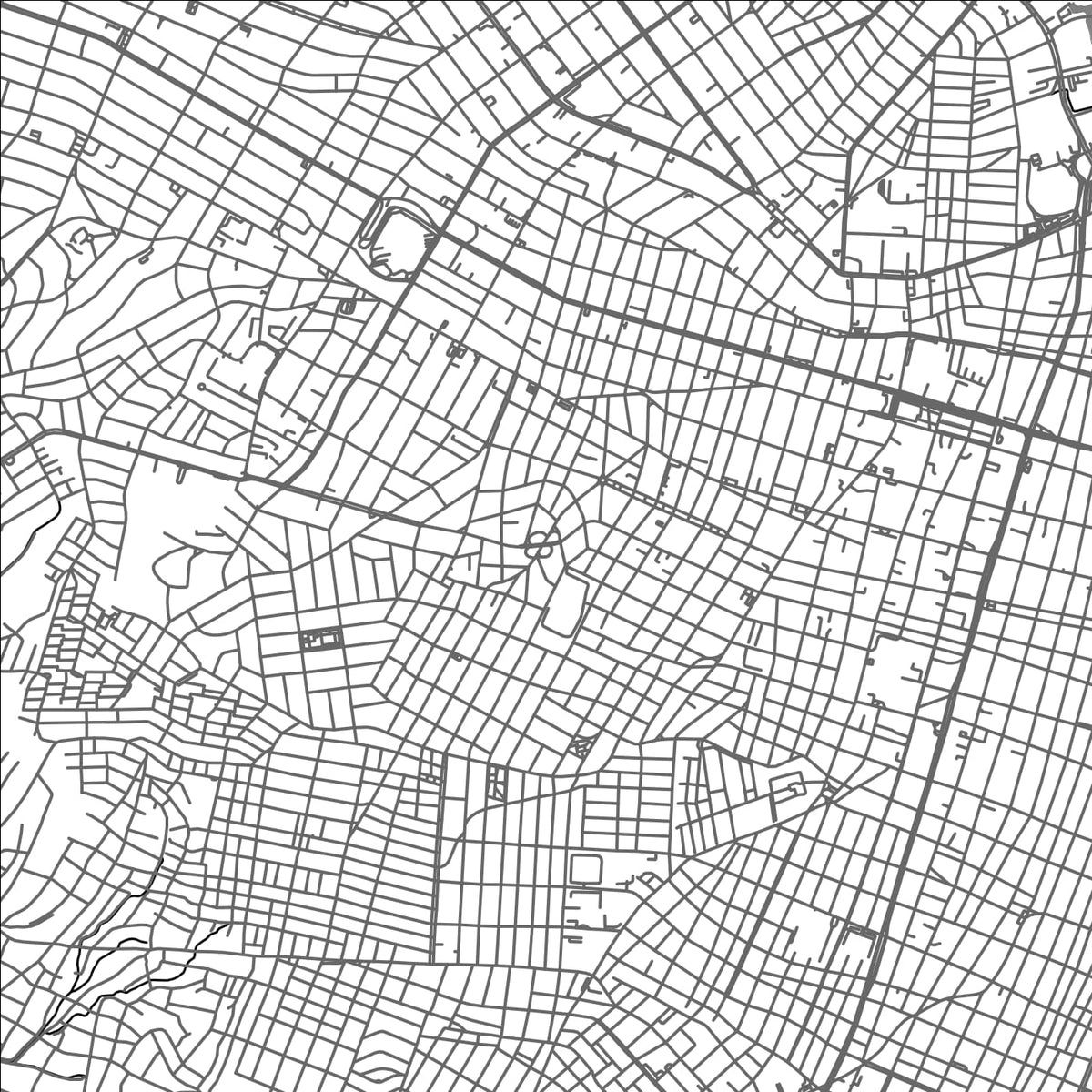 ROAD MAP OF BARRANQUILLA, COLOMBIA BY MAPBAKES