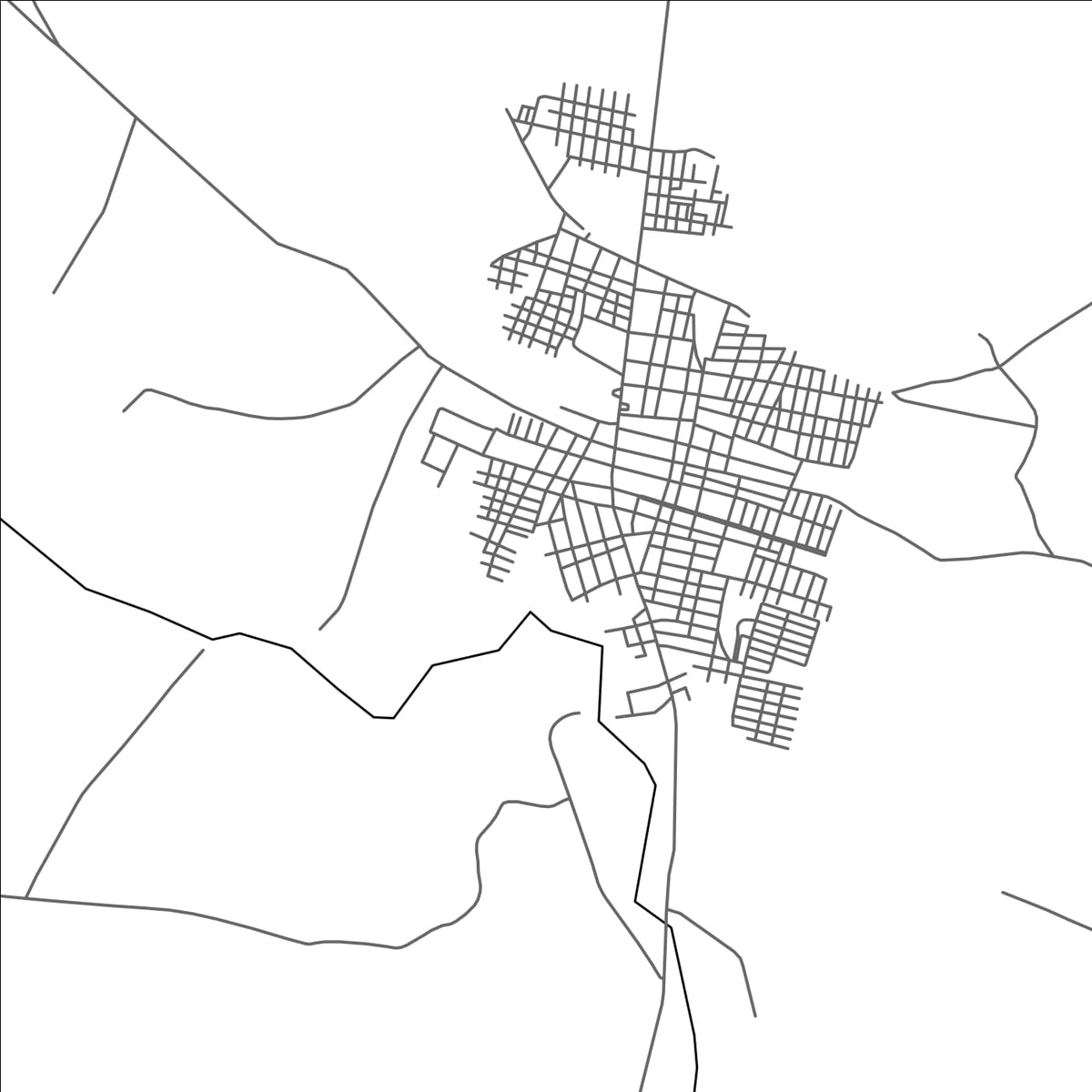 ROAD MAP OF BECERRIL, COLOMBIA BY MAPBAKES
