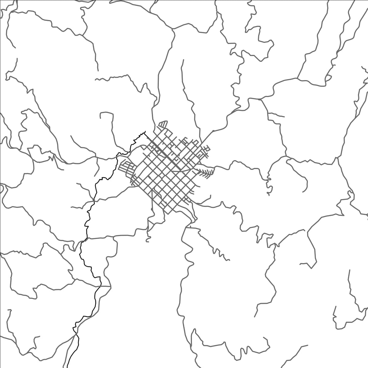 ROAD MAP OF BELEN DE UMBRIA, COLOMBIA BY MAPBAKES