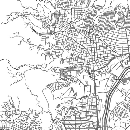 ROAD MAP OF BELLO, COLOMBIA BY MAPBAKES