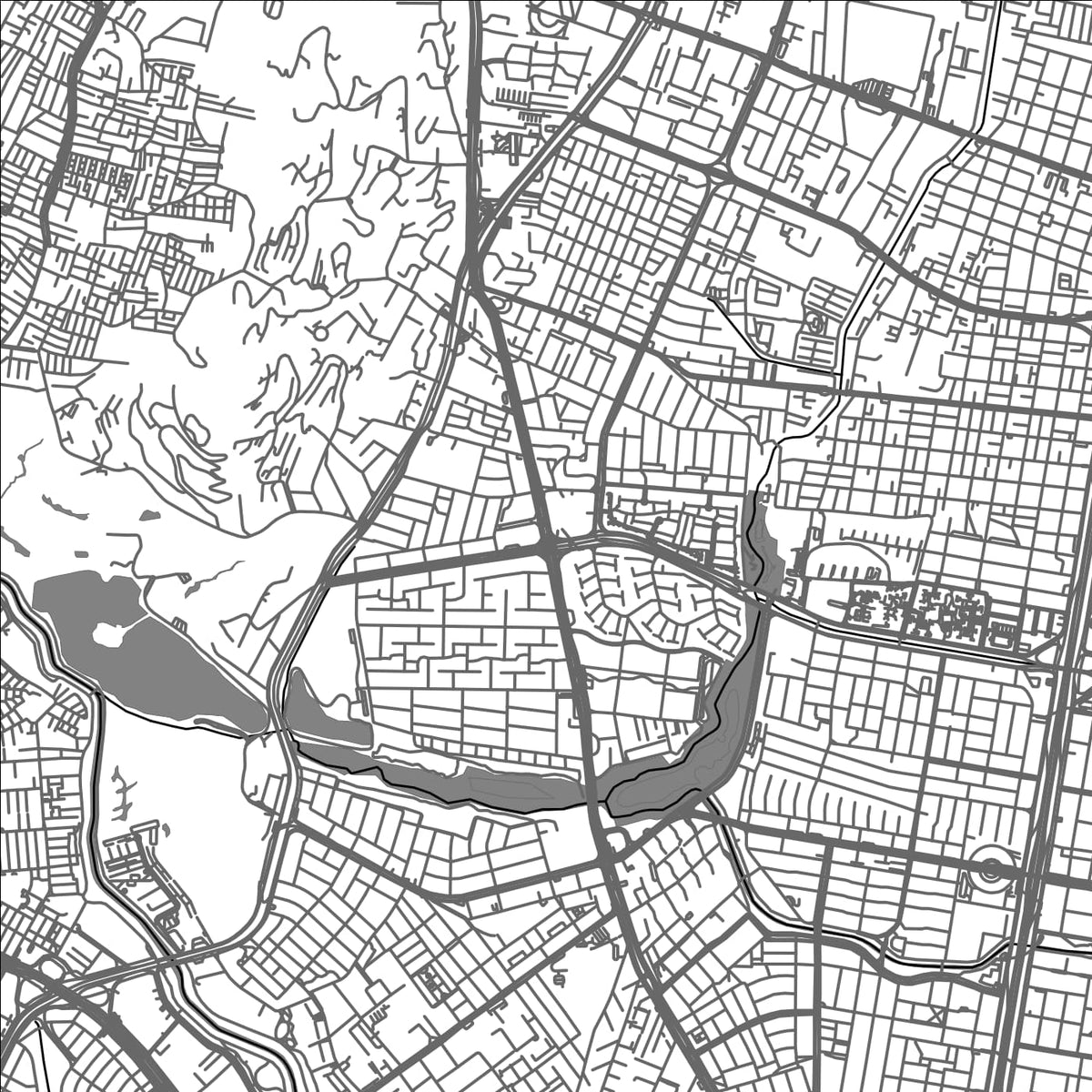ROAD MAP OF BOGOTA, COLOMBIA BY MAPBAKES