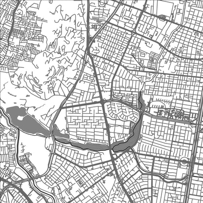 ROAD MAP OF BOGOTA, COLOMBIA BY MAPBAKES