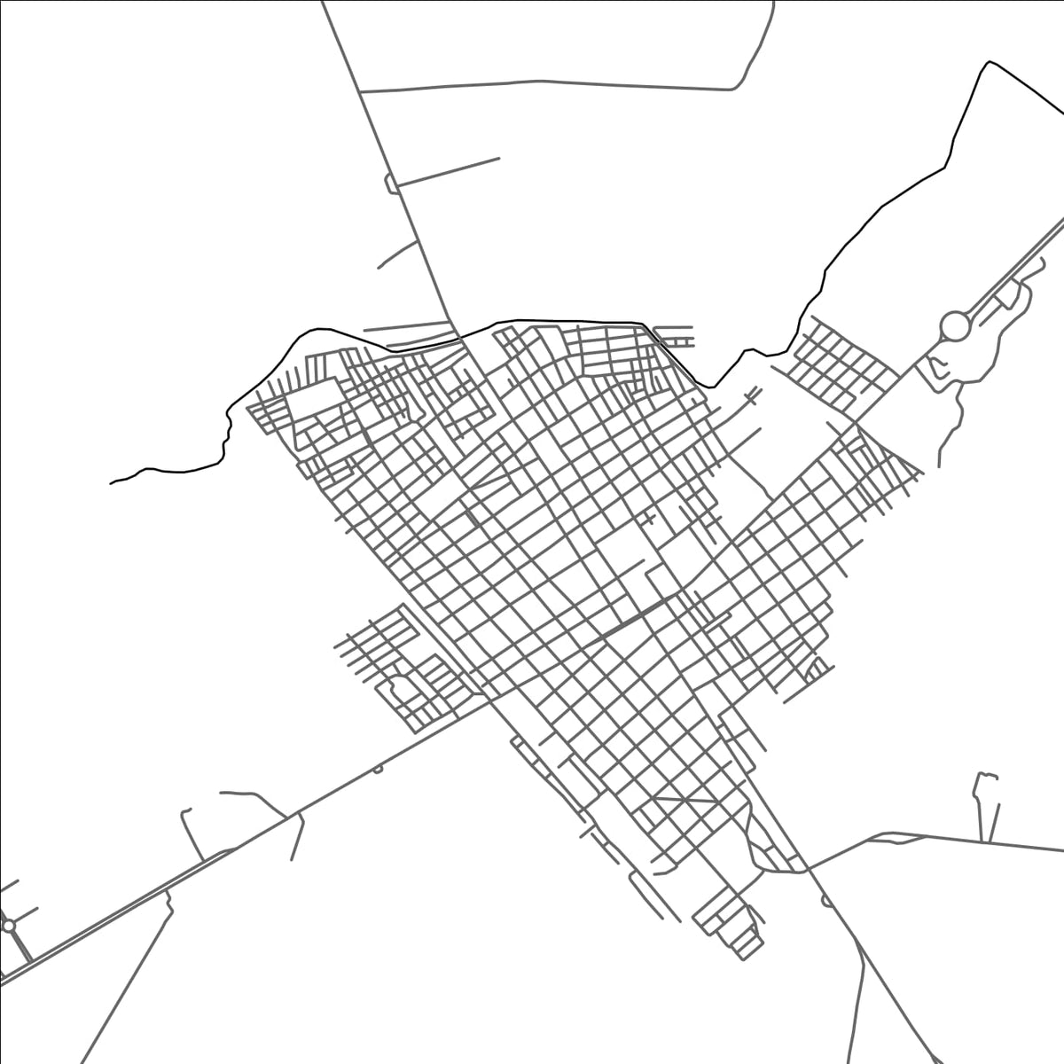 ROAD MAP OF BOSCONIA, COLOMBIA BY MAPBAKES