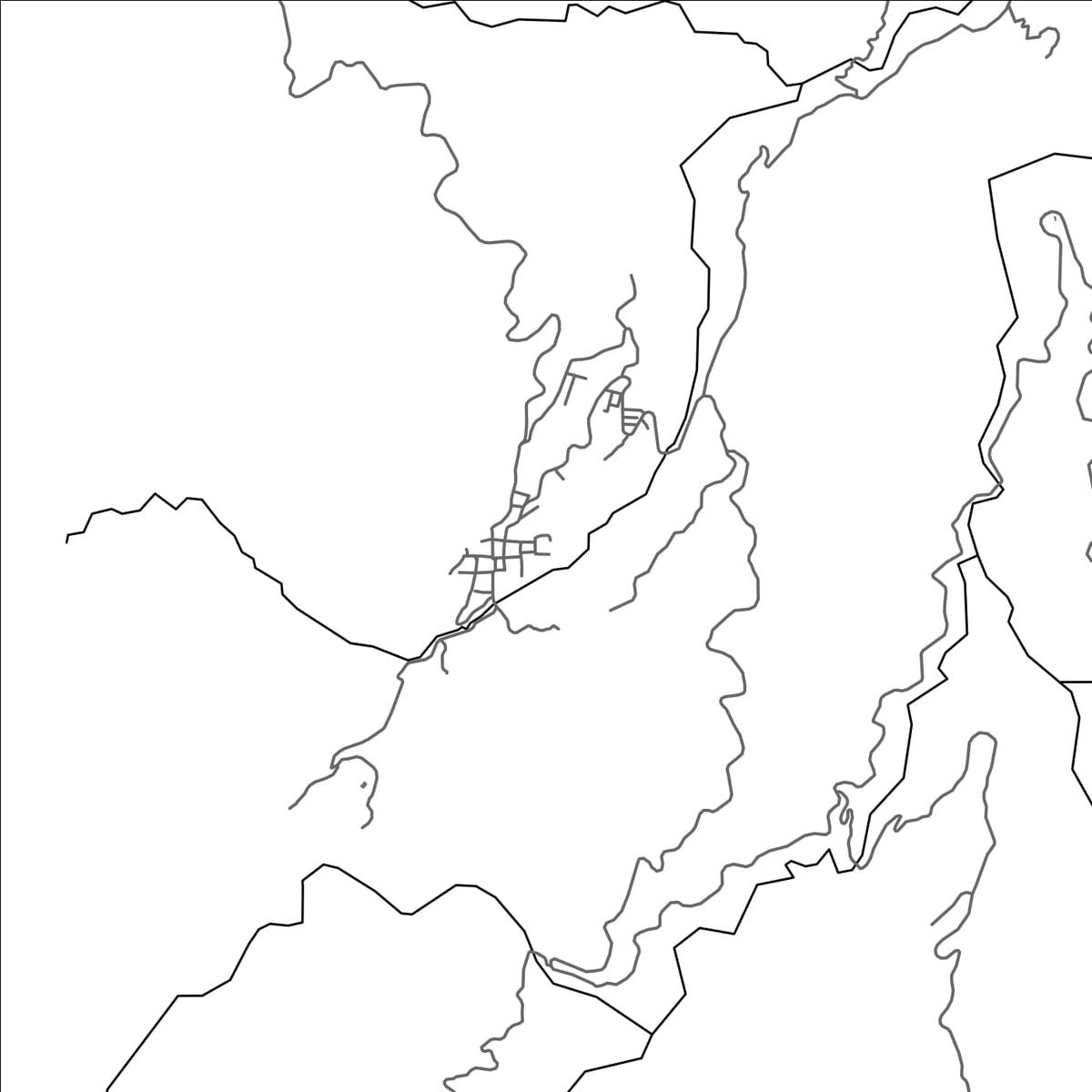 ROAD MAP OF BRICENO, COLOMBIA BY MAPBAKES