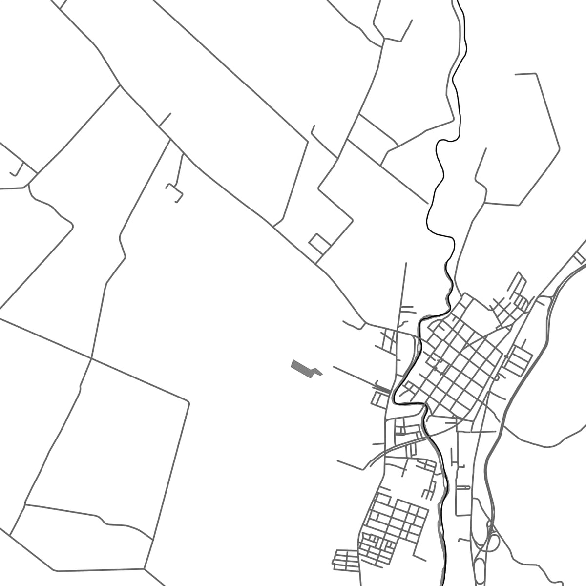 ROAD MAP OF BUGALAGRANDE, COLOMBIA BY MAPBAKES