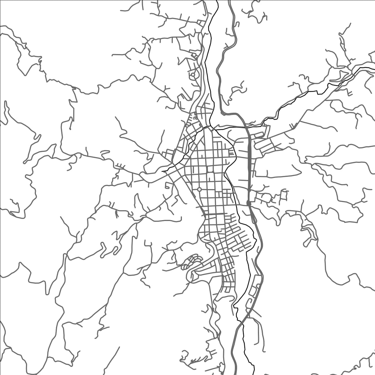 ROAD MAP OF CALDAS, COLOMBIA BY MAPBAKES
