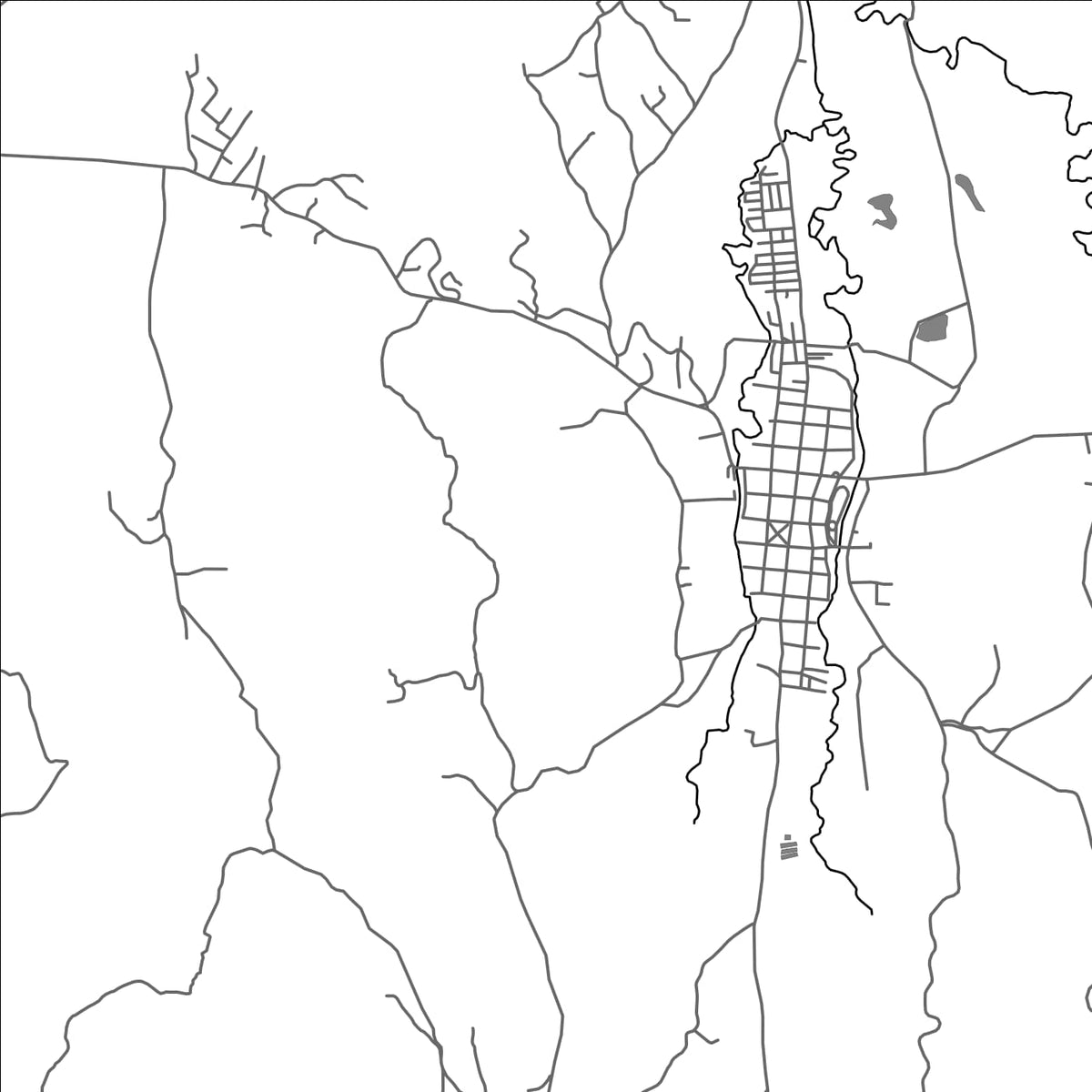 ROAD MAP OF CALOTO, COLOMBIA BY MAPBAKES