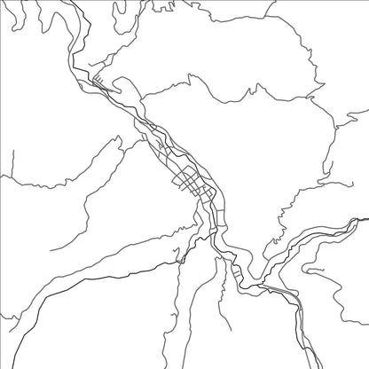 ROAD MAP OF CANASGORDAS, COLOMBIA BY MAPBAKES