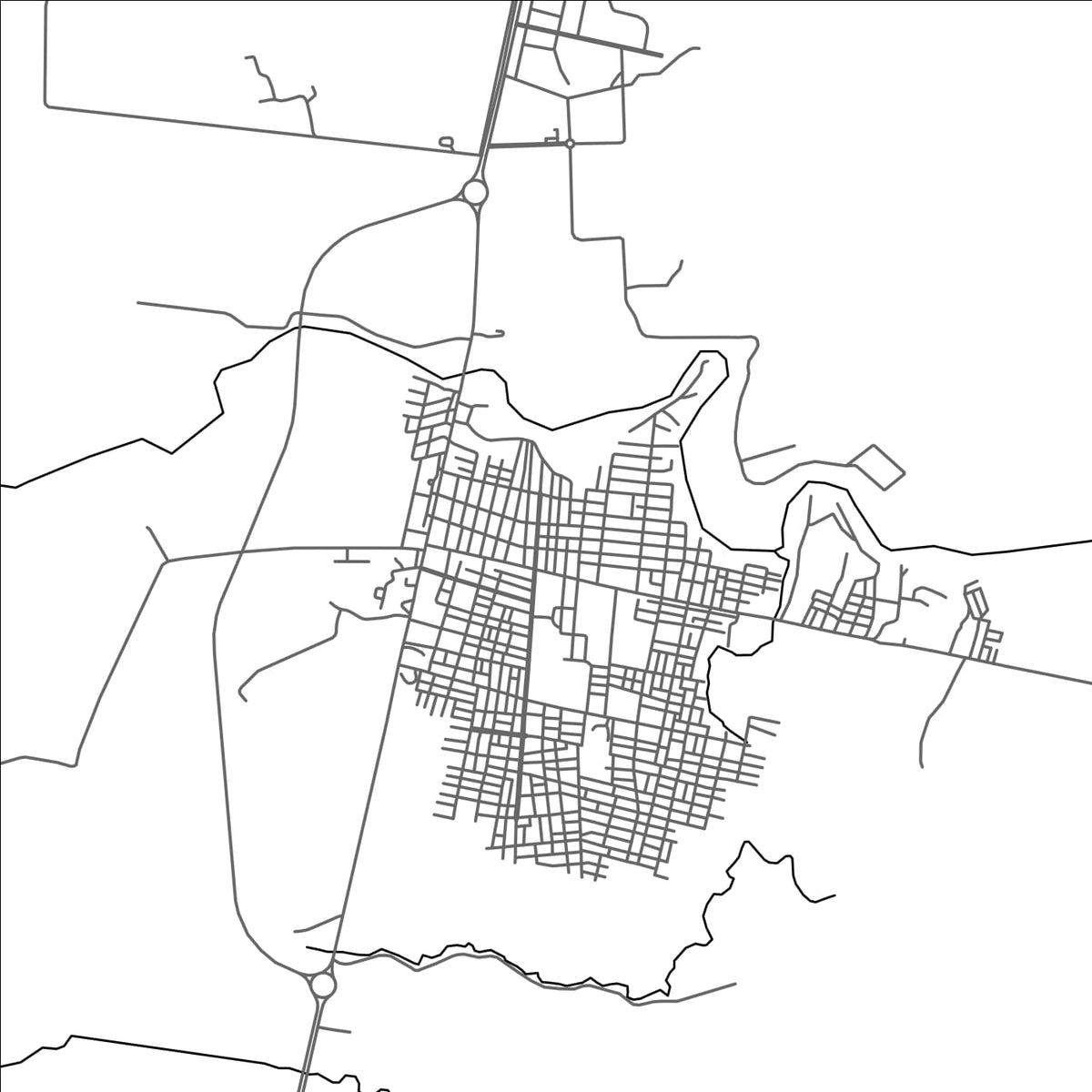 ROAD MAP OF CAREPA, COLOMBIA BY MAPBAKES