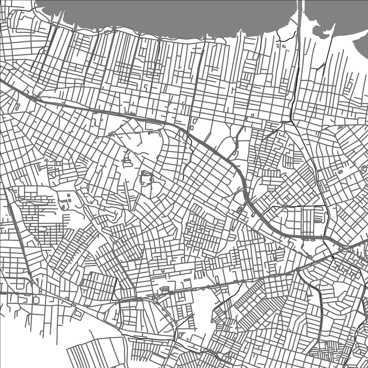 ROAD MAP OF CARTAGENA, COLOMBIA BY MAPBAKES