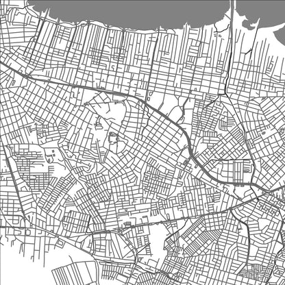 ROAD MAP OF CARTAGENA, COLOMBIA BY MAPBAKES