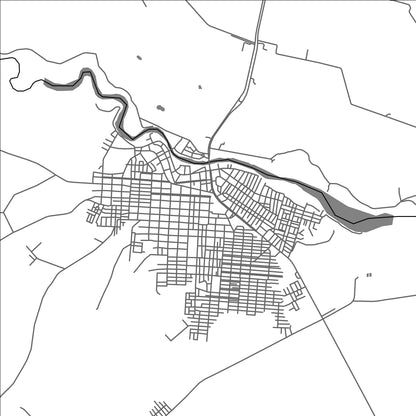 ROAD MAP OF CHIGORODO, COLOMBIA BY MAPBAKES