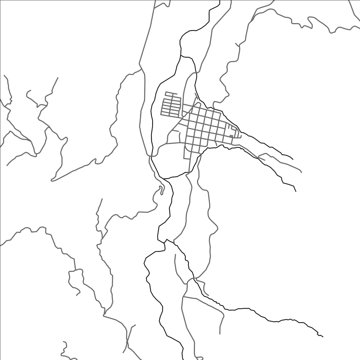 ROAD MAP OF CHITAGA, COLOMBIA BY MAPBAKES