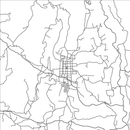 ROAD MAP OF CHOACHI, COLOMBIA BY MAPBAKES