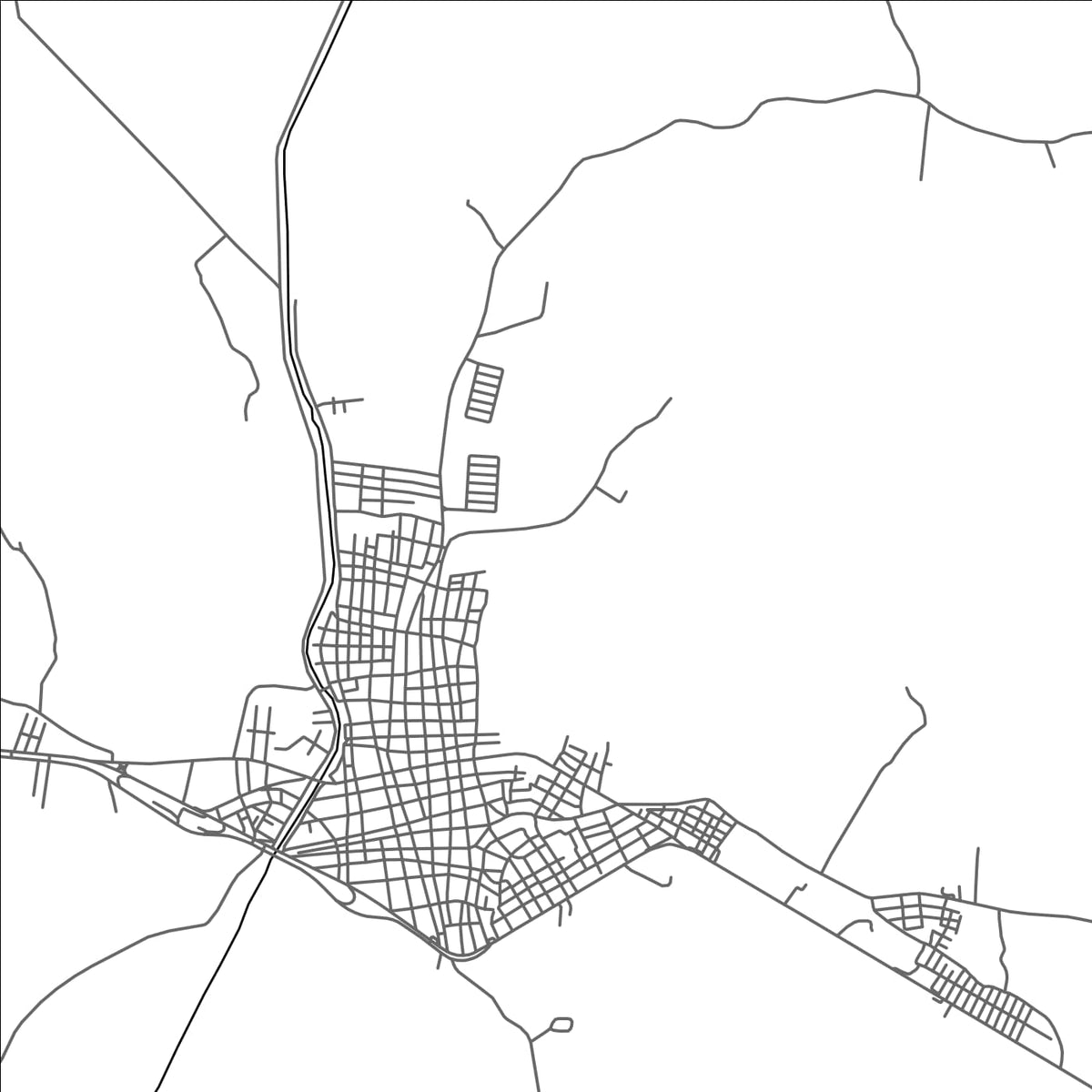 ROAD MAP OF CIENAGA DE ORO, COLOMBIA BY MAPBAKES