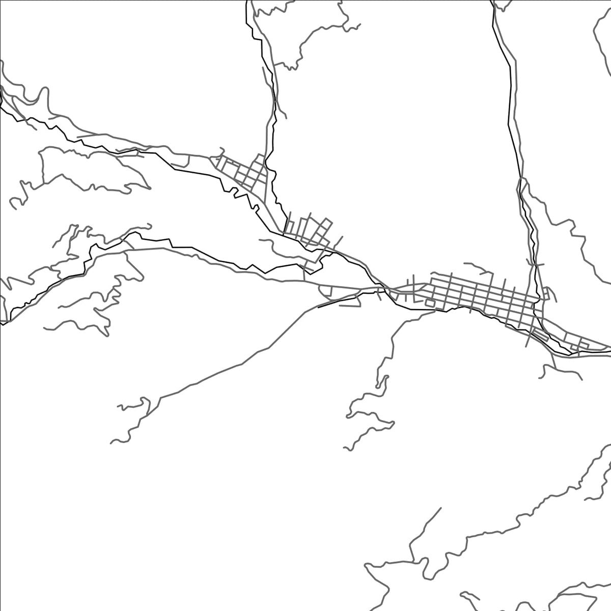 ROAD MAP OF CIUDAD BOLIVAR, COLOMBIA BY MAPBAKES