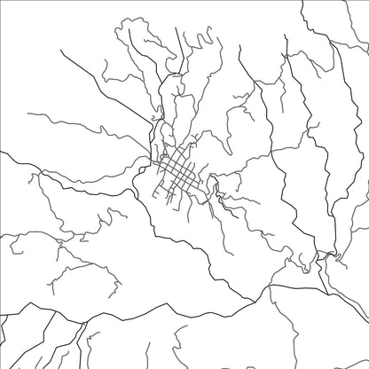 ROAD MAP OF COCORNA, COLOMBIA BY MAPBAKES