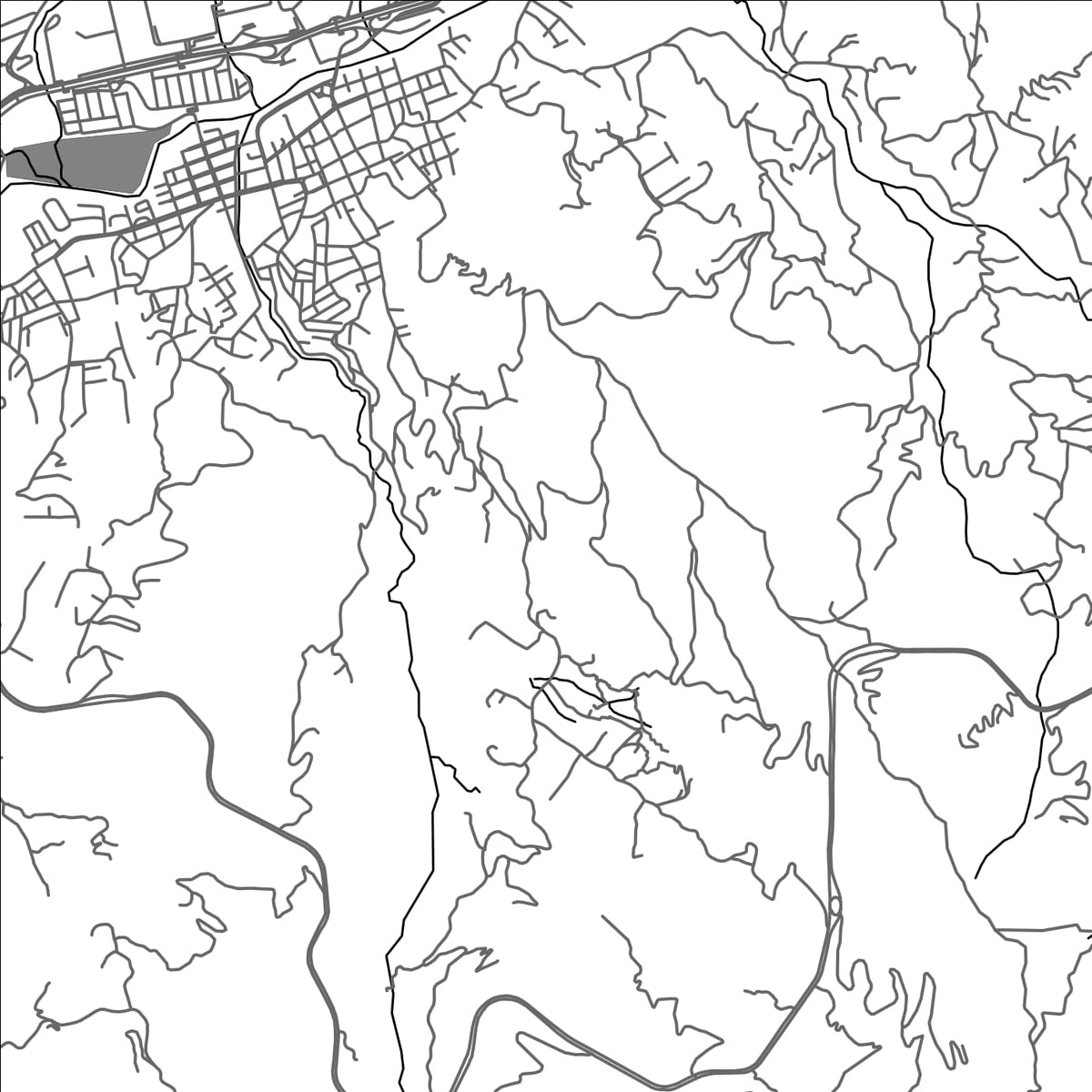 ROAD MAP OF COPACABANA, COLOMBIA BY MAPBAKES