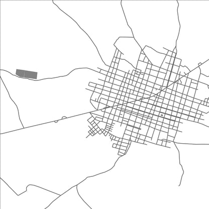 ROAD MAP OF CURUMANI, COLOMBIA BY MAPBAKES