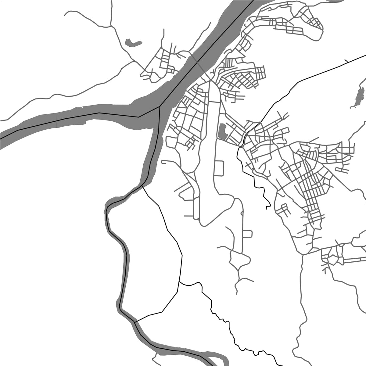 ROAD MAP OF EL BAGRE, COLOMBIA BY MAPBAKES