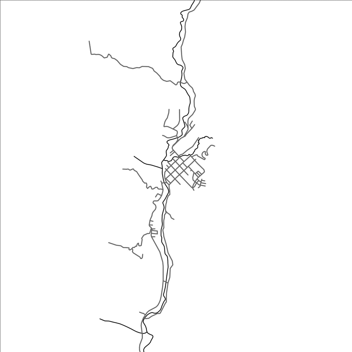 ROAD MAP OF EL CARMEN DE ATRATO, COLOMBIA BY MAPBAKES
