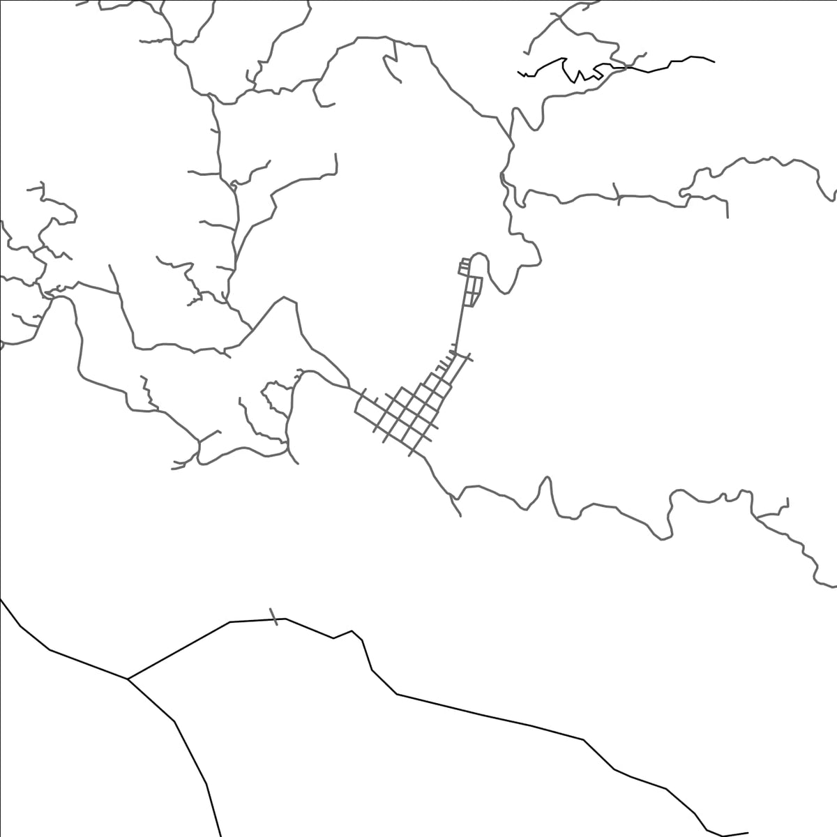 ROAD MAP OF EL CARMEN DE CHUCURI, COLOMBIA BY MAPBAKES