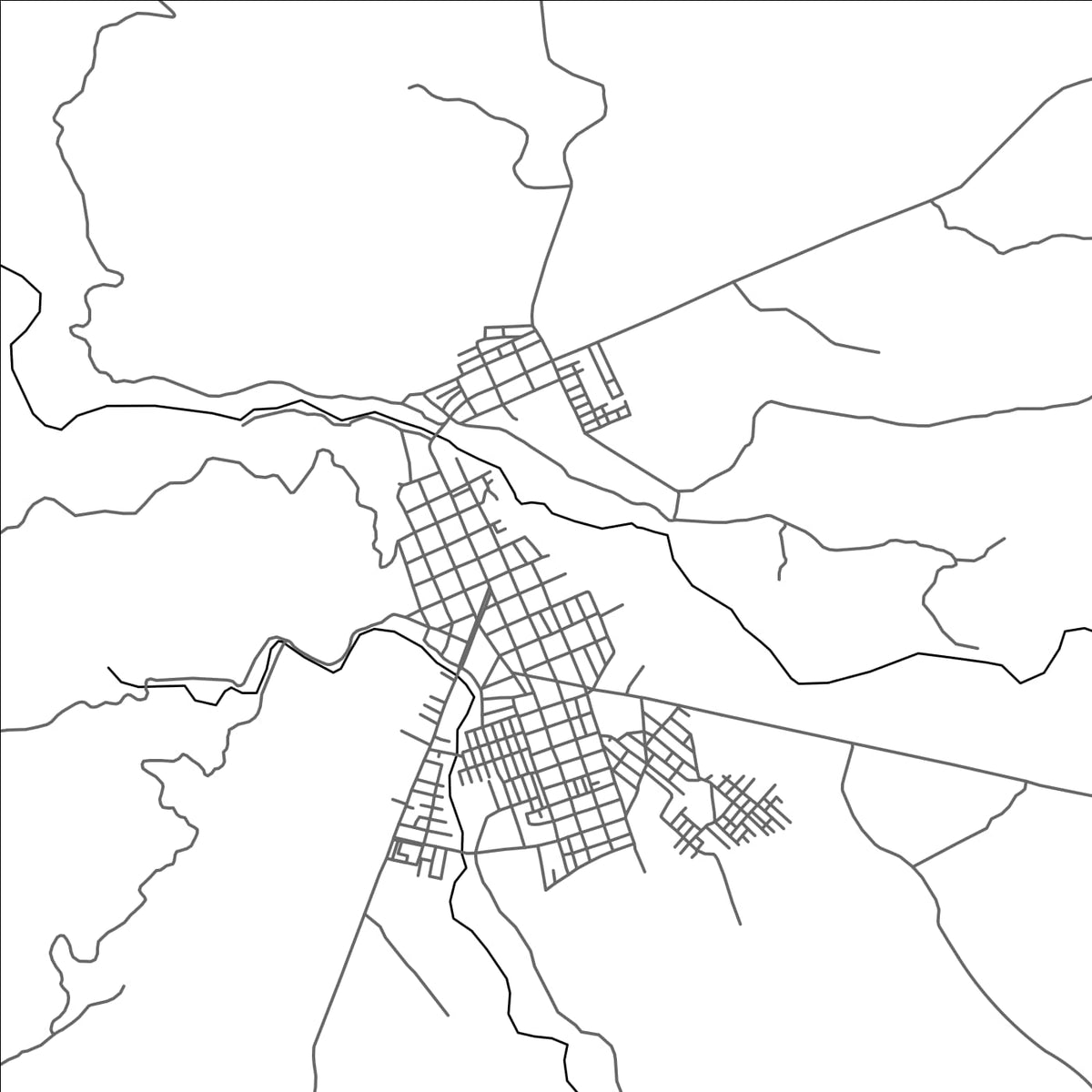 ROAD MAP OF EL DONCELLO, COLOMBIA BY MAPBAKES