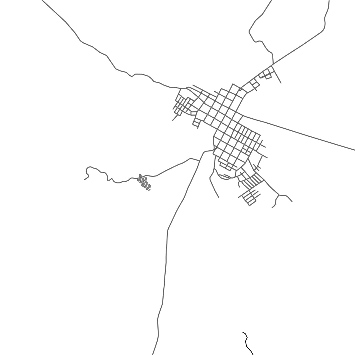 ROAD MAP OF EL PAUJIL, COLOMBIA BY MAPBAKES