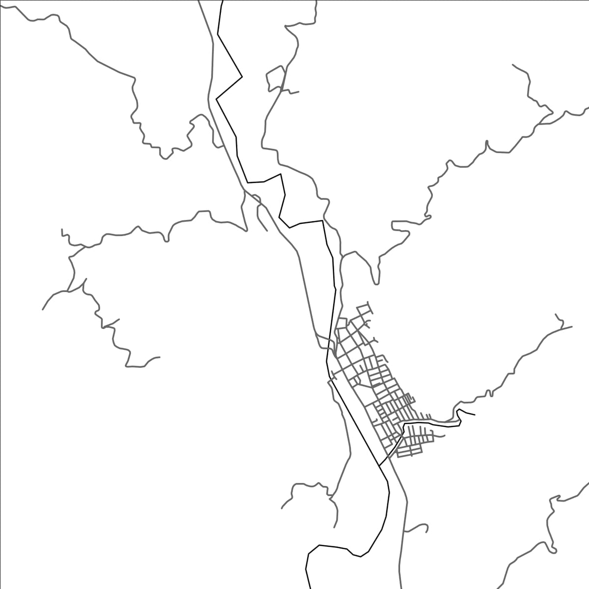 ROAD MAP OF EL PLAYON, COLOMBIA BY MAPBAKES