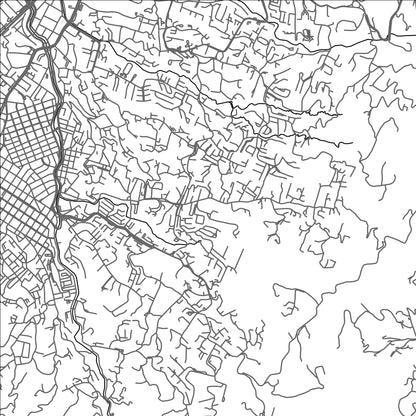 ROAD MAP OF ENVIGADO, COLOMBIA BY MAPBAKES